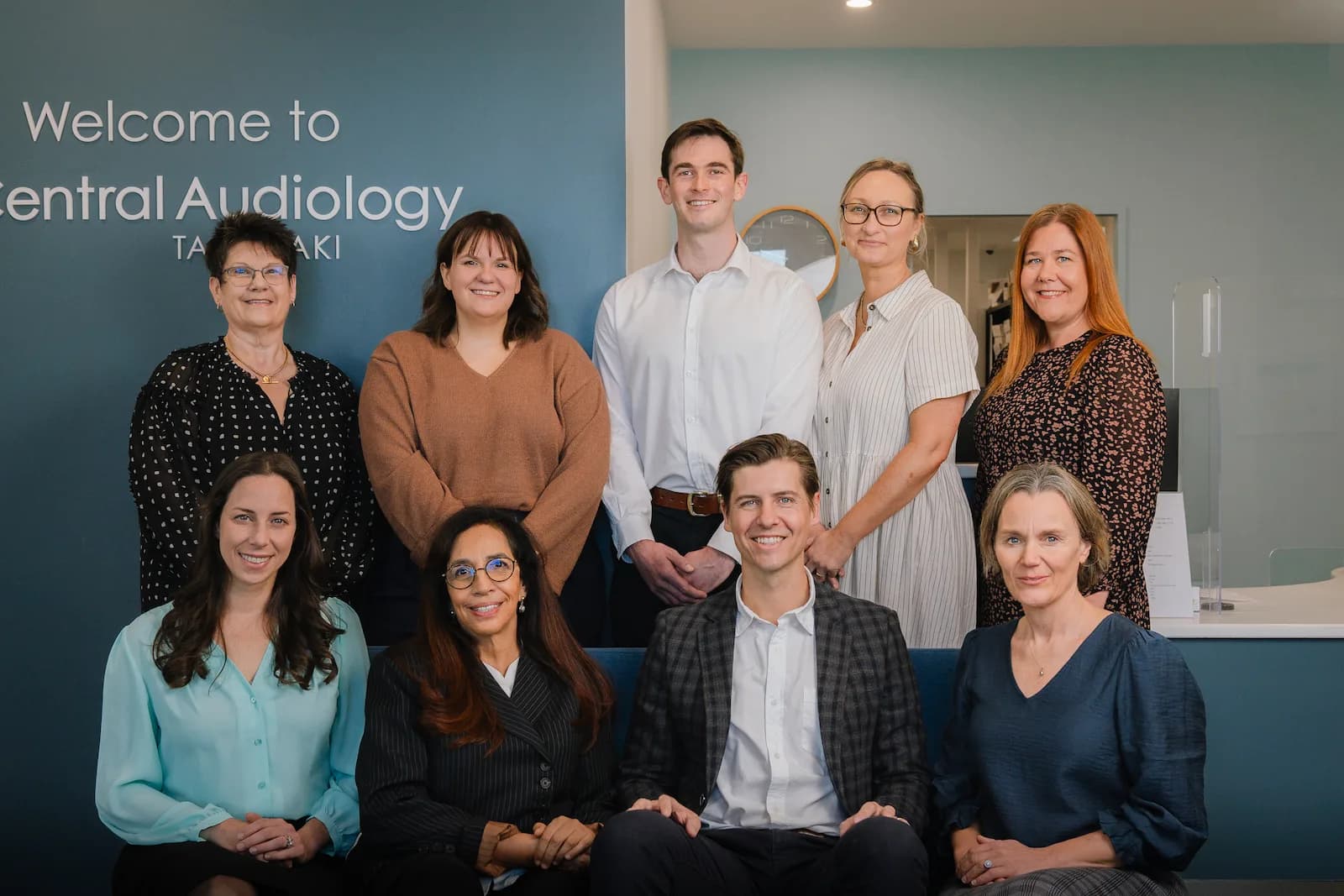 Central Audiology clinician smiling during a session